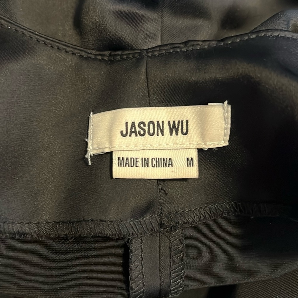 Jason Wu Black Strappy Slip Dress w/ Ruched Front - NWOT - Picture 5 of 7
